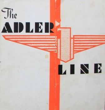 Adler Linie Modelprogram 1937 Carbrochure (9623)